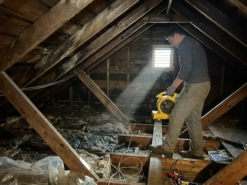 attic-water-damage-drying-proc-007 — frequently asked questions, Emergency Water Extraction & 24/7 Flood Response in Hartlan…